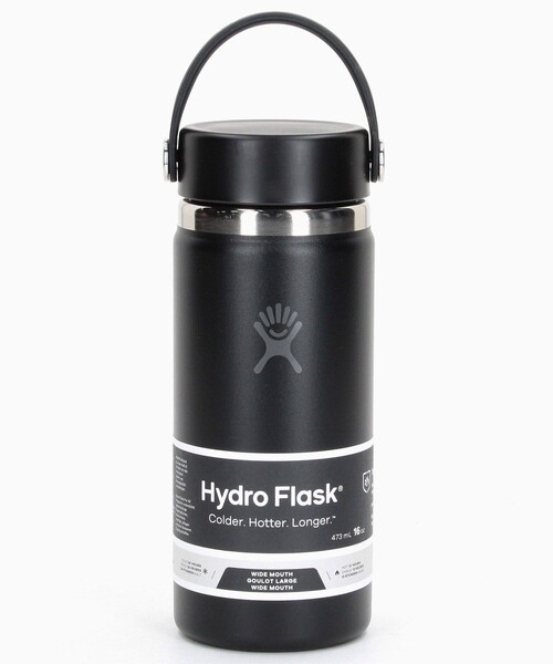 HYDRO FLASK(ハイドロフラスク)の「Hydro Flask/ハイドロフラスク 16OZ WIDE MOUTH(水筒・メンズ・ベージュ/ホワイト/ライトグレー/オリーブ/ピンク/ネイビー/ブルーグリーン/ピンク系その他/ブラック/パープル・ONE SIZE)」の3枚目の写真