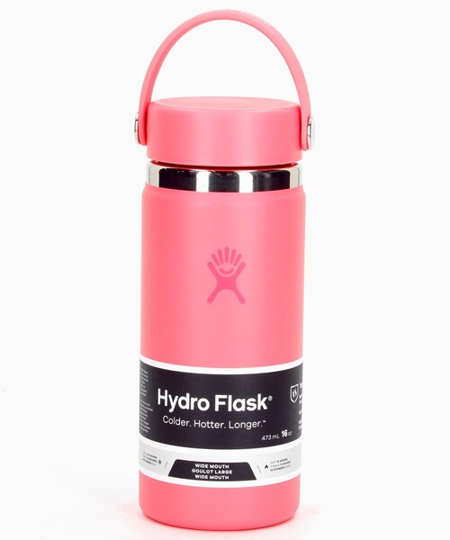HYDRO FLASK(ハイドロフラスク)の「Hydro Flask/ハイドロフラスク 16OZ WIDE MOUTH(水筒・メンズ・ベージュ/ホワイト/ライトグレー/オリーブ/ピンク/ネイビー/ブルーグリーン/ピンク系その他/ブラック/パープル・ONE SIZE)」の22枚目の写真