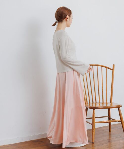 RETRO GIRL（レトロガール）の「カットリブカーディガン（カーディガン/ボレロ・レディース・ブルー/ナチュラル/ブラウン・FREE）」の6枚目の写真