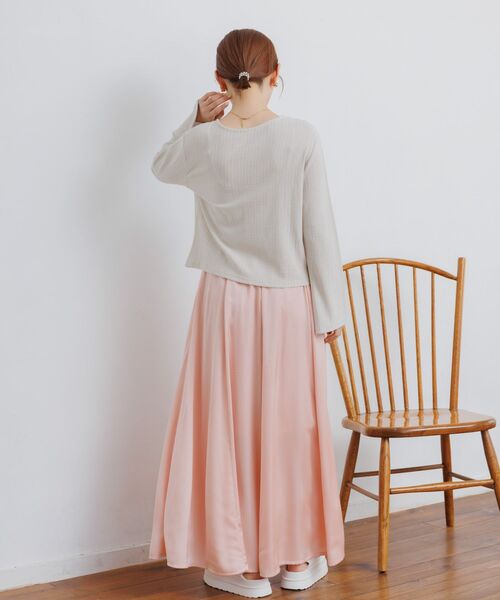 RETRO GIRL（レトロガール）の「カットリブカーディガン（カーディガン/ボレロ・レディース・ブルー/ナチュラル/ブラウン・FREE）」の7枚目の写真