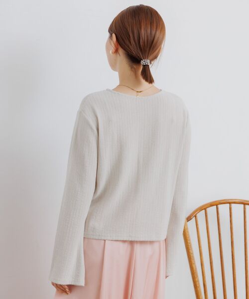 RETRO GIRL（レトロガール）の「カットリブカーディガン（カーディガン/ボレロ・レディース・ブルー/ナチュラル/ブラウン・FREE）」の12枚目の写真