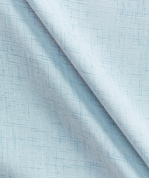 MEN'S MELROSE（メンズメルローズ）の「リネンライクエステル レギュラーカラー8分袖シャツ（シャツ/ブラウス・メンズ・ブルー/サックスブルー/グリーン/イエロー・3/2）」の13枚目の写真