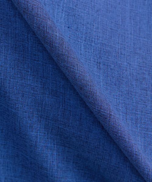 MEN'S MELROSE（メンズメルローズ）の「リネンライクエステル レギュラーカラー8分袖シャツ（シャツ/ブラウス・メンズ・ブルー/サックスブルー/グリーン/イエロー・3/2）」の15枚目の写真