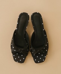 duei（デュイ）の「サテンドットリボンミュール（サンダル）」