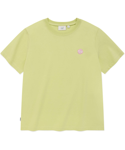 COVERNAT WOMAN(カバーナットウーマン)の「ウィメンズ スモール クローバーハートTシャツ ライム(Tシャツ/カットソー・レディース・その他・WM/WS)」の1枚目の写真