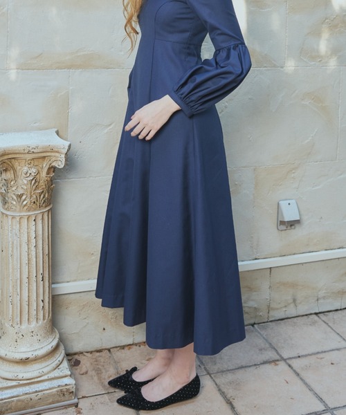 ORGUE(オルグ)の「Heart Neck One-Piece/ハートネックワンピース(ワンピース・レディース・ネイビー/ホワイト・MEDIUM/SMALL)」の14枚目の写真