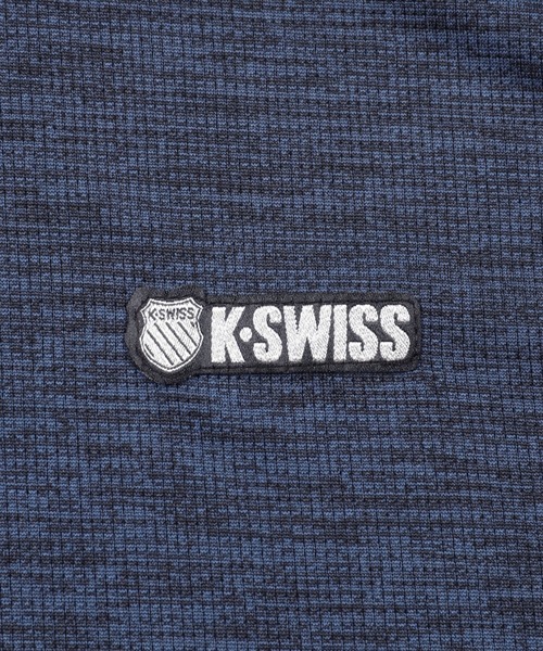 K-SWISS(ケースイス)の「【K-SWISS/ケースイス】杢天竺プリントクルーTシャツ/クルーネック ジム ランニング 通勤 休日(Tシャツ/カットソー・メンズ・ネイビー/ブラック/レッド・X-LARGE/LARGE/MEDIUM)」の12枚目の写真