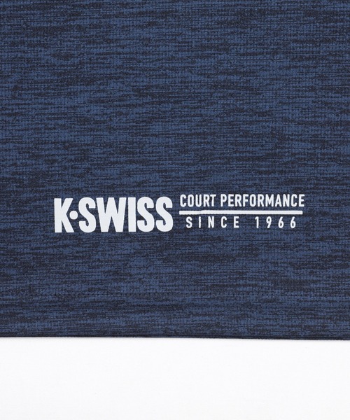 K-SWISS(ケースイス)の「【K-SWISS/ケースイス】杢天竺プリントクルーTシャツ/クルーネック ジム ランニング 通勤 休日(Tシャツ/カットソー・メンズ・ネイビー/ブラック/レッド・X-LARGE/LARGE/MEDIUM)」の14枚目の写真