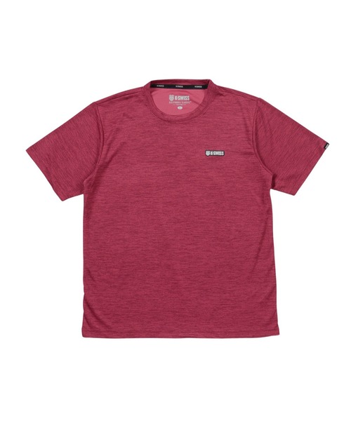 K-SWISS(ケースイス)の「【K-SWISS/ケースイス】杢天竺プリントクルーTシャツ/クルーネック ジム ランニング 通勤 休日(Tシャツ/カットソー・メンズ・ネイビー/ブラック/レッド・X-LARGE/LARGE/MEDIUM)」の15枚目の写真