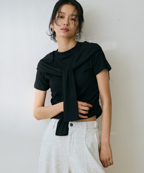 DRWCYS（ドロシーズ）の「モードタイレイヤードトップス（Tシャツ/カットソー・レディース・ホワイト/ブラック・FREE）」の18枚目の写真
