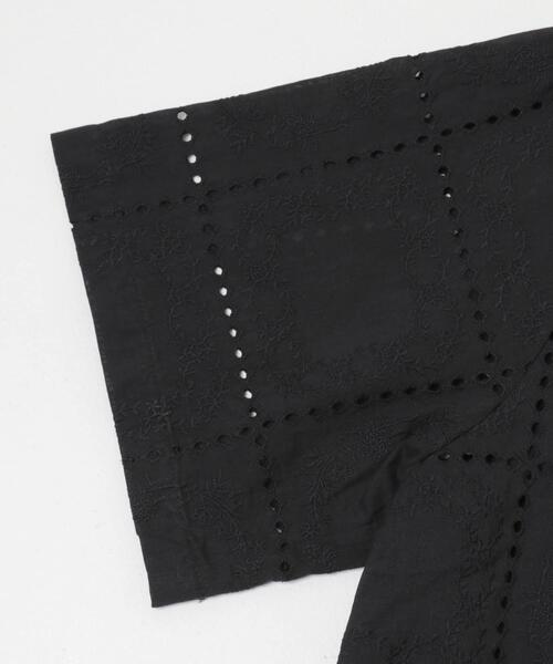 ITEMS URBANRESEARCH(アイテムズ アーバンリサーチ)の「ブロックレースシャツ(シャツ/ブラウス・レディース・ホワイト系その他/ブラック・FREE)」の19枚目の写真