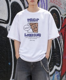【h】〔Philip Lumbang/フィリップランバン〕アソートアート プリント リラックスフィット 半袖Tシャツ