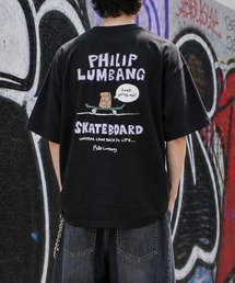 【h】〔Philip Lumbang/フィリップランバン〕アソートアート プリント リラックスフィット 半袖Tシャツ