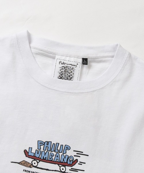Philip Lumbang(フィリップランバン)の「【h】〔Philip Lumbang/フィリップランバン〕アソートアート プリント リラックスフィット 半袖Tシャツ(Tシャツ/カットソー・メンズ・ブラック系1/ホワイト系4/ブラック系2/ホワイト系3/ホワイト系2/ホワイト系1/ブラック系3/ブラック系4・LARGE/MEDIUM)」の9枚目の写真