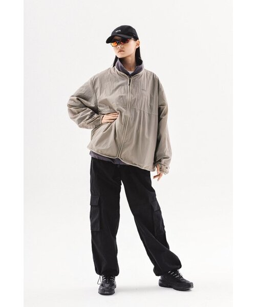 YALE（イェール）の「[ONEMILE WEAR] コンフォートバックフルノーカラージャケット ブラウン（ナイロンジャケット・レディース・その他・SMALL/MEDIUM/WS/X-LARGE/LARGE/XX-LARGE）」の7枚目の写真