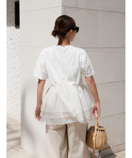 BeBeoD(べベッド)の「シアーフリルドッキングTシャツ(Tシャツ/カットソー・レディース・B/E/D/A/C・フリー)」の11枚目の写真