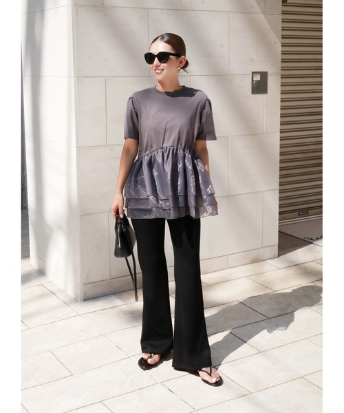 BeBeoD(べベッド)の「シアーフリルドッキングTシャツ(Tシャツ/カットソー・レディース・B/E/D/A/C・フリー)」の20枚目の写真
