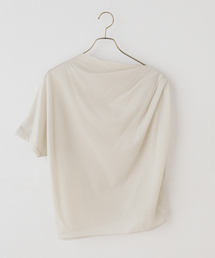 HAKUJI（ハクジ）の「HAKUJI/ハクジ crepe jersey asym T Tシャツ H232617（Tシャツ/カットソー）」