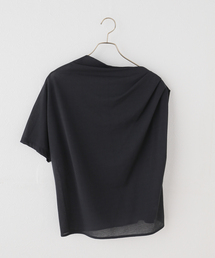 HAKUJI（ハクジ）の「HAKUJI/ハクジ crepe jersey asym T Tシャツ H232617（Tシャツ/カットソー）」