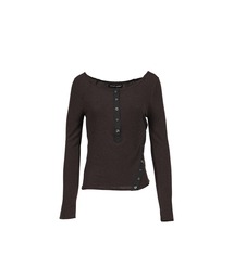 LENNY HENLEY NECK LONG-SLEEVE T-SHIRT