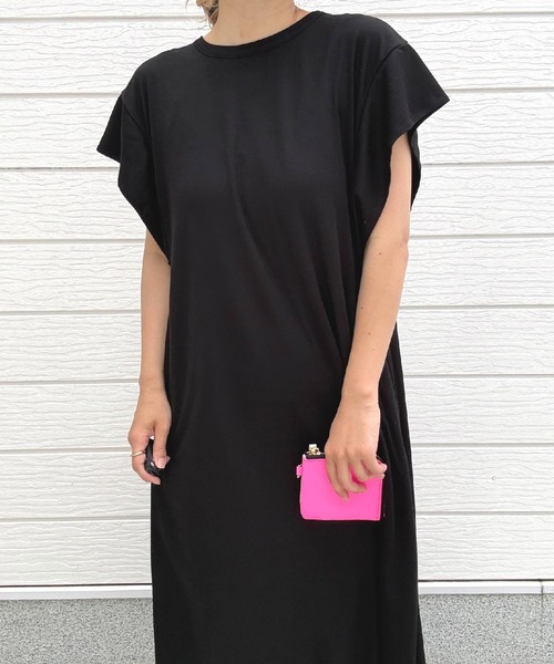 Q(キュー)の「COOLカノコロングワンピース(ワンピース・レディース・オリーブ/ブラック・MEDIUM)」の19枚目の写真