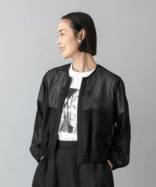 MICHEL KLEIN（ミッシェル・クラン）の「[セットアップ対応]メッシュブルゾン（ブルゾン・レディース・ブラック・38/40）」の21枚目の写真