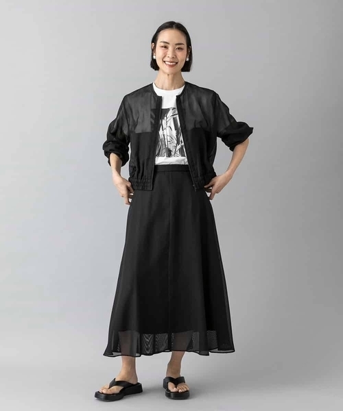 MICHEL KLEIN（ミッシェル・クラン）の「[セットアップ対応]メッシュブルゾン（ブルゾン・レディース・ブラック・38/40）」の22枚目の写真