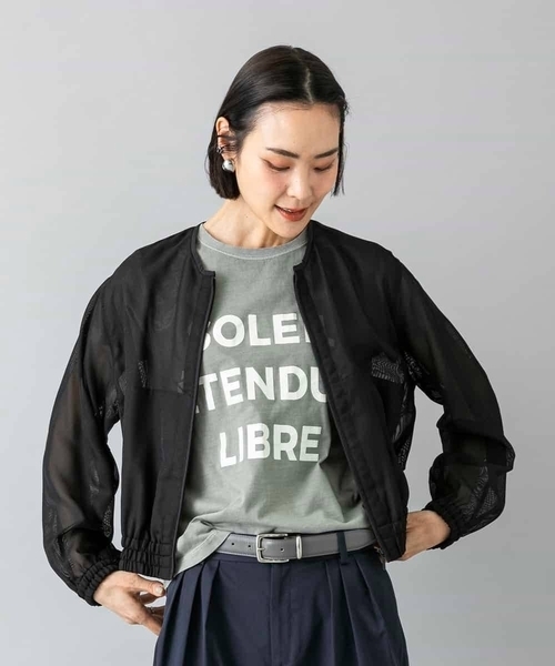 MICHEL KLEIN（ミッシェル・クラン）の「[セットアップ対応]メッシュブルゾン（ブルゾン・レディース・ブラック・38/40）」の12枚目の写真