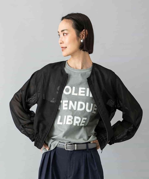 MICHEL KLEIN（ミッシェル・クラン）の「[セットアップ対応]メッシュブルゾン（ブルゾン・レディース・ブラック・38/40）」の13枚目の写真