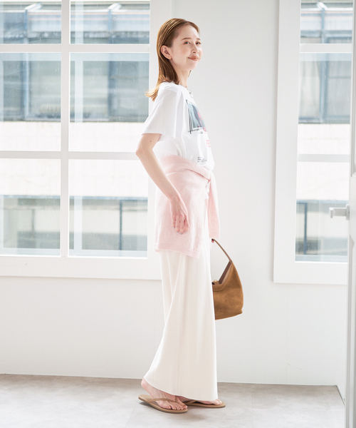 U by SPICK&SPAN（ユーバイスピックアンドスパン）の「TRICOMER/トリコメル UNE FEMME EST FEMME-2 TEE（Tシャツ/カットソー・レディース・ホワイト・FREE）」の4枚目の写真