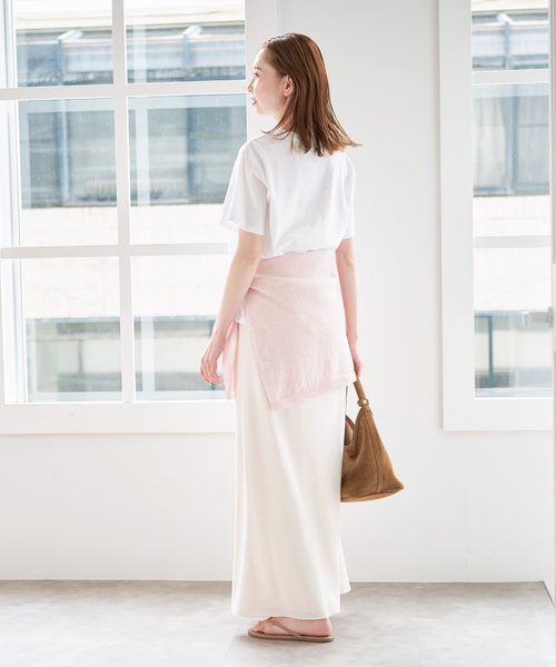 U by SPICK&SPAN（ユーバイスピックアンドスパン）の「TRICOMER/トリコメル UNE FEMME EST FEMME-2 TEE（Tシャツ/カットソー・レディース・ホワイト・FREE）」の5枚目の写真