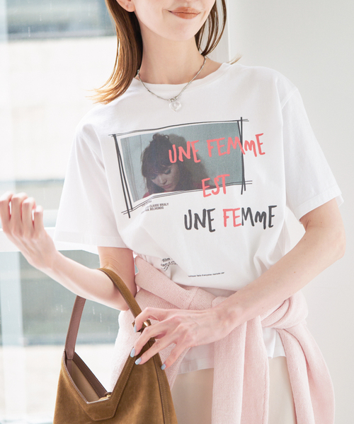 U by SPICK&SPAN（ユーバイスピックアンドスパン）の「TRICOMER/トリコメル UNE FEMME EST FEMME-2 TEE（Tシャツ/カットソー・レディース・ホワイト・FREE）」の8枚目の写真