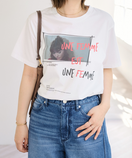 U by SPICK&SPAN（ユーバイスピックアンドスパン）の「TRICOMER/トリコメル UNE FEMME EST FEMME-2 TEE（Tシャツ/カットソー・レディース・ホワイト・FREE）」の14枚目の写真