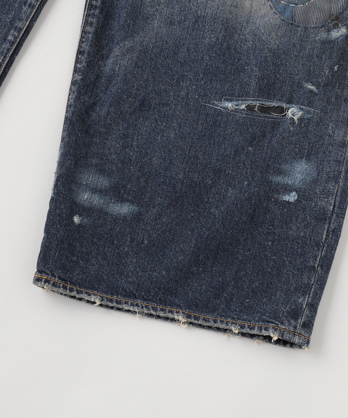 Anachronorm(アナクロノーム)の「ANACHRONORM / アナクロノーム REMAKED WIDE 5P DENIM PANTS(デニムパンツ・メンズ・コバルトブルー・X-LARGE/LARGE/MEDIUM/SMALL)」の4枚目の写真