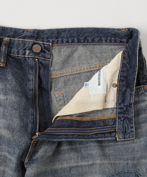 Anachronorm(アナクロノーム)の「ANACHRONORM / アナクロノーム REMAKED WIDE 5P DENIM PANTS(デニムパンツ・メンズ・コバルトブルー・X-LARGE/LARGE/MEDIUM/SMALL)」の5枚目の写真