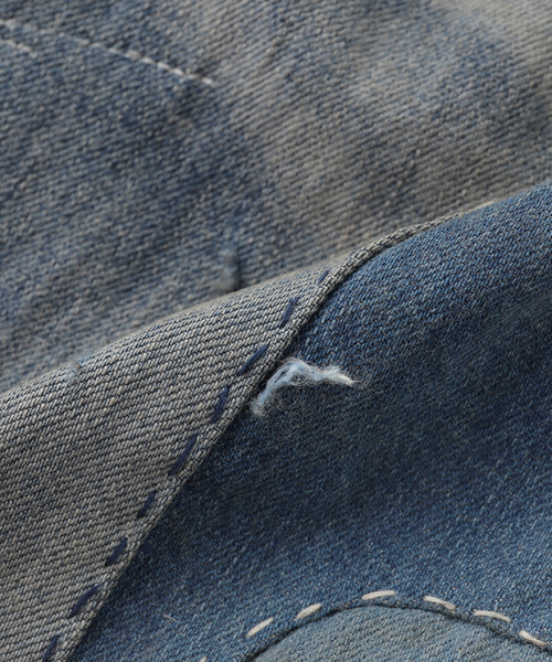 Anachronorm(アナクロノーム)の「ANACHRONORM / アナクロノーム REMAKED WIDE 5P DENIM PANTS(デニムパンツ・メンズ・コバルトブルー・X-LARGE/LARGE/MEDIUM/SMALL)」の6枚目の写真
