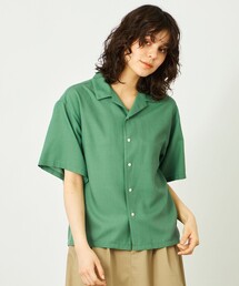 GREY LABEL リネンミックスオープンカラーシャツ