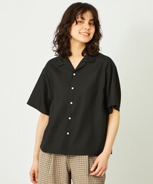 GREY LABEL リネンミックスオープンカラーシャツ