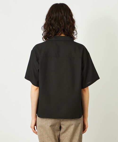 MACKINTOSH PHILOSOPHY(マッキントッシュ フィロソフィー)の「GREY LABEL リネンミックスオープンカラーシャツ(シャツ/ブラウス・レディース・グリーン/ブラック・2/6)」の7枚目の写真