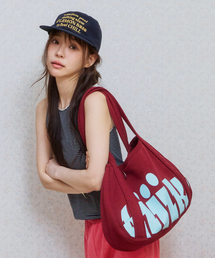 KIJIKO（キジコ）の「Ke907. Easy Slouchy Sweat Bag Burgundy（ショルダーバッグ）」