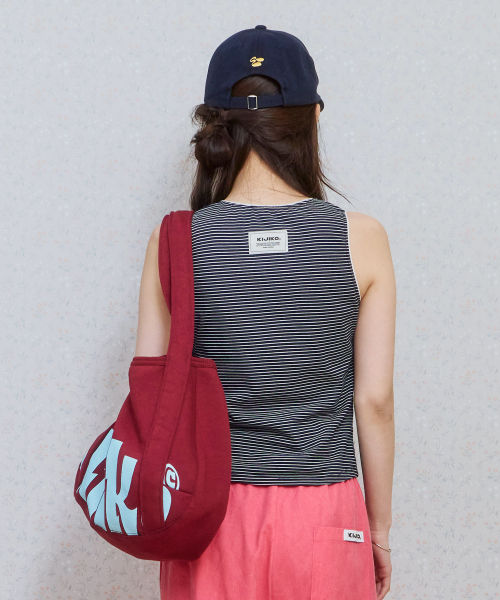 KIJIKO(キジコ)の「Ke907. Easy Slouchy Sweat Bag Burgundy(ショルダーバッグ・レディース・バーガンディー・FREE)」の5枚目の写真