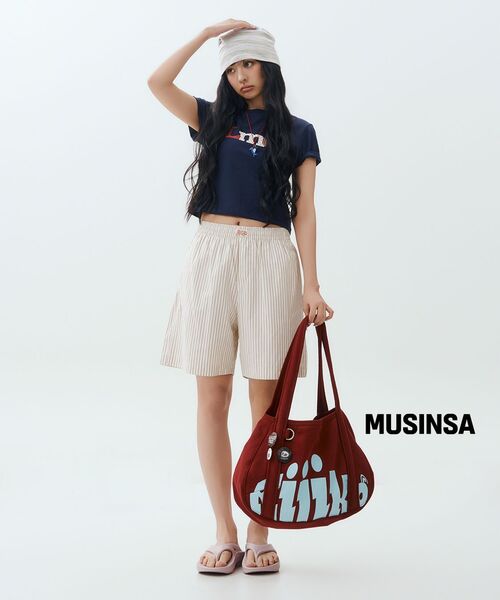 KIJIKO(キジコ)の「Ke907. Easy Slouchy Sweat Bag Burgundy(ショルダーバッグ・レディース・バーガンディー・FREE)」の12枚目の写真
