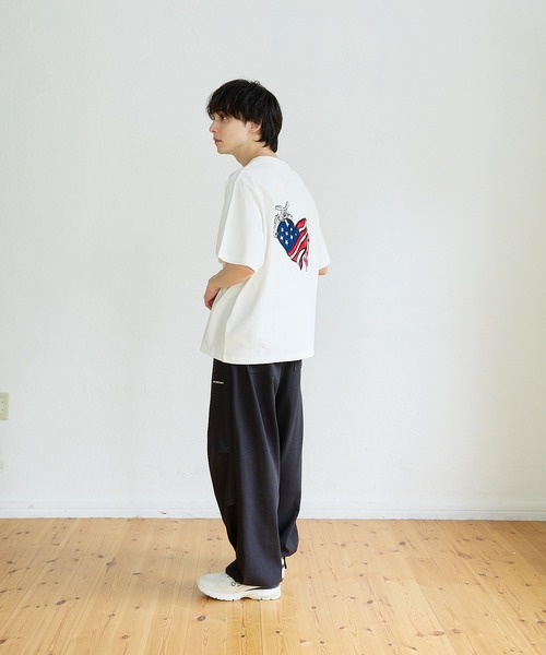 kaoyorinakami(カオヨリナカミ)の「american rabbit tee / アメリカラビットTシャツ(Tシャツ/カットソー・メンズ・ホワイト/ブラック・SMALL/MEDIUM/LARGE/X-LARGE)」の21枚目の写真