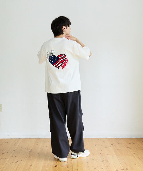 kaoyorinakami(カオヨリナカミ)の「american rabbit tee / アメリカラビットTシャツ(Tシャツ/カットソー・メンズ・ホワイト/ブラック・SMALL/MEDIUM/LARGE/X-LARGE)」の16枚目の写真