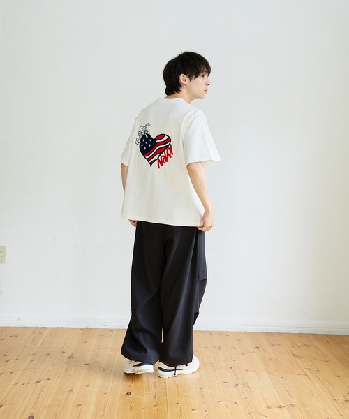 kaoyorinakami(カオヨリナカミ)の「american rabbit tee / アメリカラビットTシャツ(Tシャツ/カットソー・メンズ・ホワイト/ブラック・SMALL/MEDIUM/LARGE/X-LARGE)」の20枚目の写真