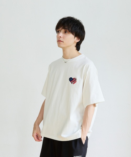 kaoyorinakami(カオヨリナカミ)の「american rabbit tee / アメリカラビットTシャツ(Tシャツ/カットソー・メンズ・ホワイト/ブラック・SMALL/MEDIUM/LARGE/X-LARGE)」の13枚目の写真