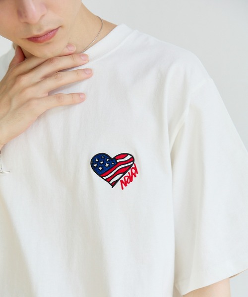 kaoyorinakami(カオヨリナカミ)の「american rabbit tee / アメリカラビットTシャツ(Tシャツ/カットソー・メンズ・ホワイト/ブラック・SMALL/MEDIUM/LARGE/X-LARGE)」の14枚目の写真