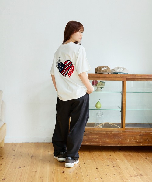 kaoyorinakami(カオヨリナカミ)の「american rabbit tee / アメリカラビットTシャツ(Tシャツ/カットソー・メンズ・ホワイト/ブラック・SMALL/MEDIUM/LARGE/X-LARGE)」の12枚目の写真
