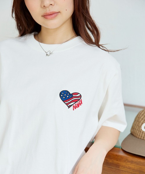 kaoyorinakami(カオヨリナカミ)の「american rabbit tee / アメリカラビットTシャツ(Tシャツ/カットソー・メンズ・ホワイト/ブラック・SMALL/MEDIUM/LARGE/X-LARGE)」の9枚目の写真