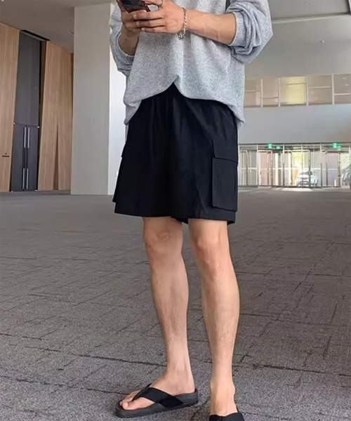 WESTBOY(ウエストボーイ)の「ストリート カーゴポケット ドローコード ショーツ WO26S14PT05(その他パンツ・メンズ・ブラック/ベージュ/ホワイト・L/M/XL)」の14枚目の写真